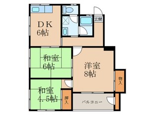 コーポ前弘の物件間取画像